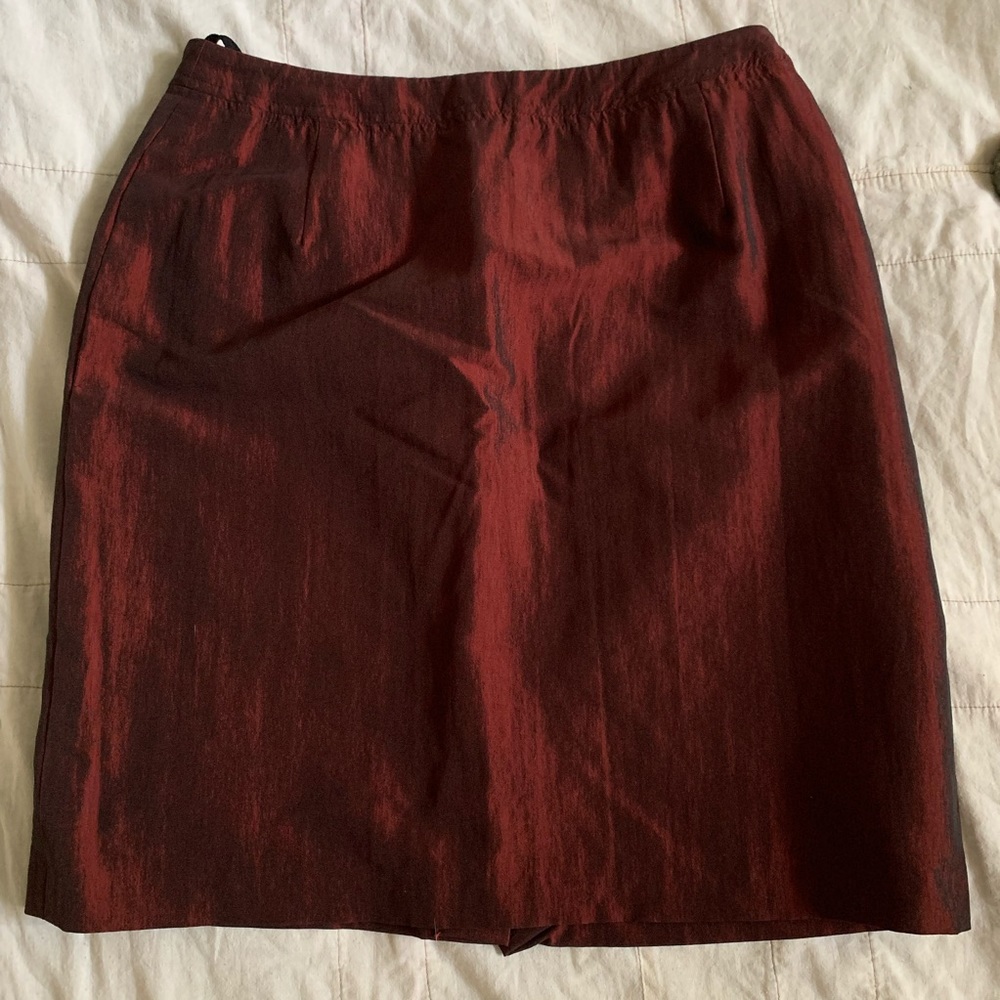 Red Two Toned Vintage Skirt